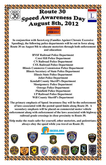 Speed Awareness Day poster